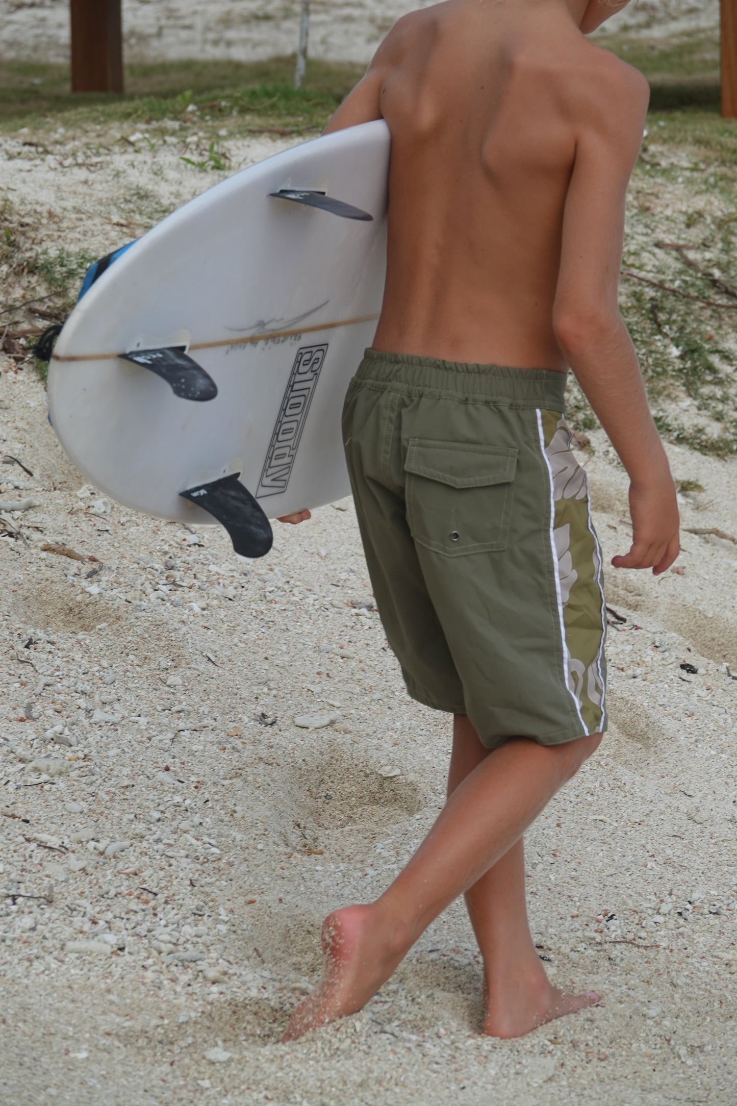 Boardshorts monstera green