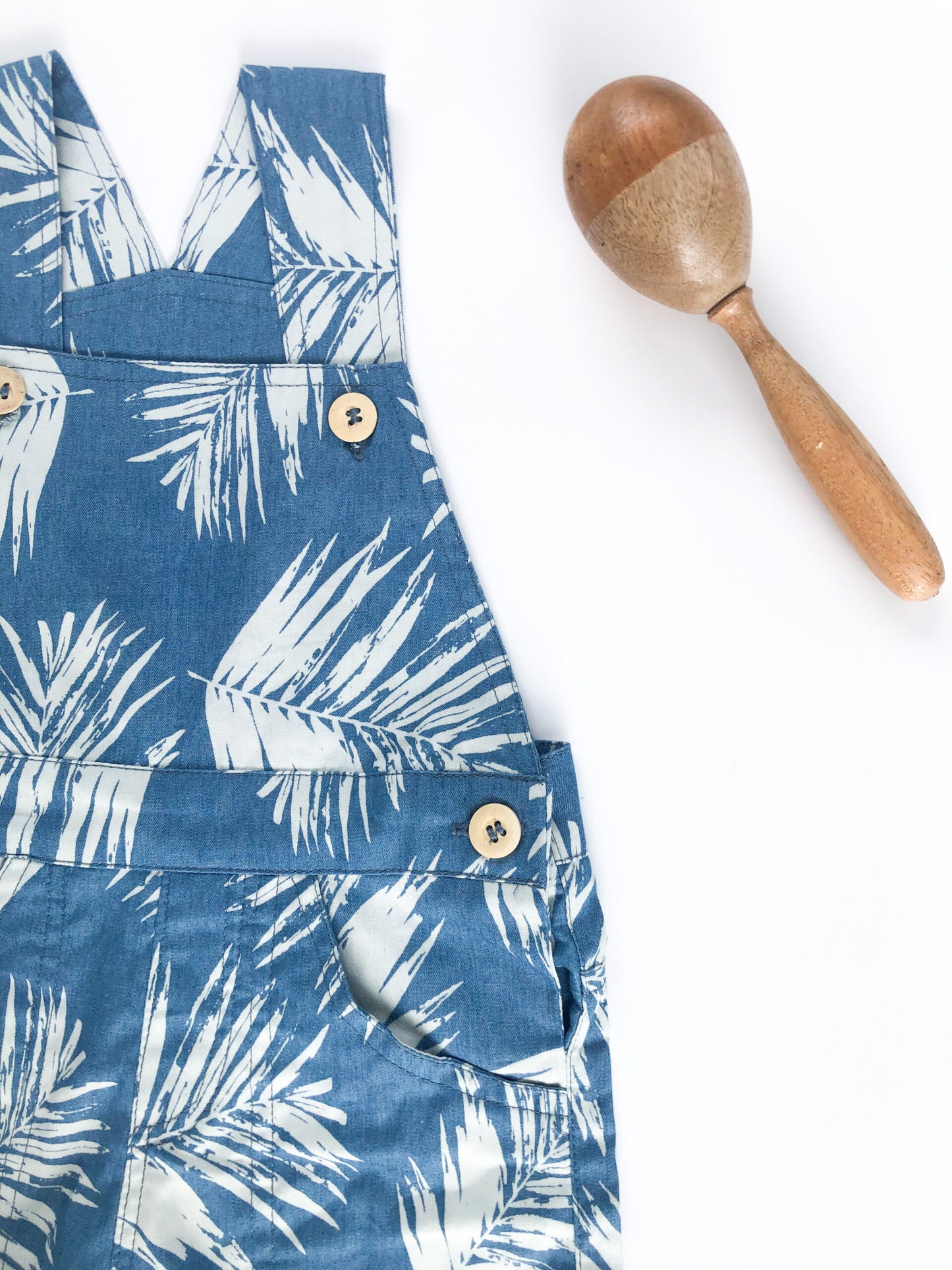 Denim palm overall