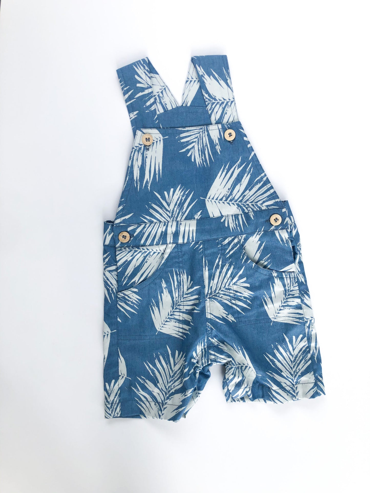 Denim palm overall