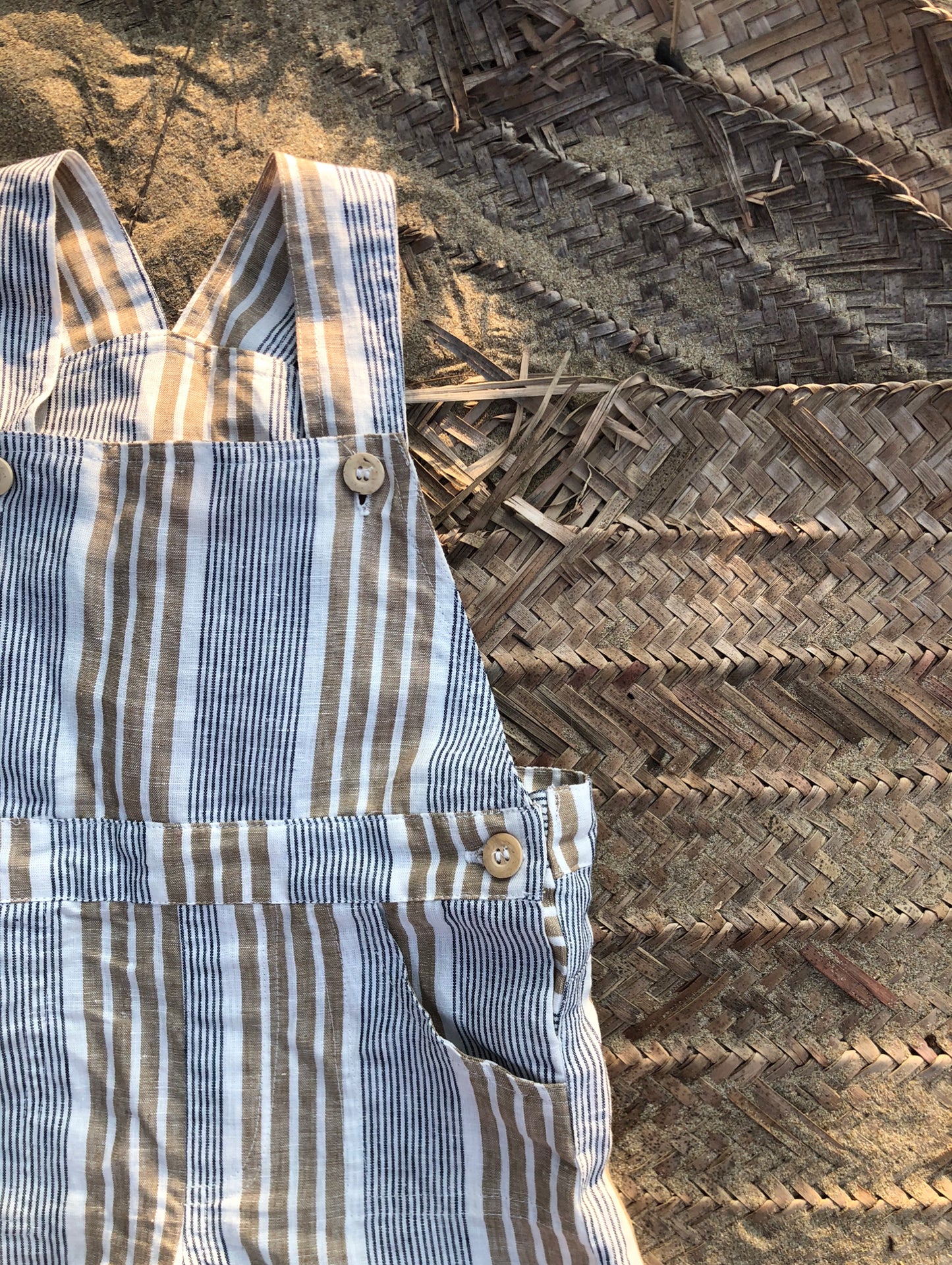 Linen stripes overall