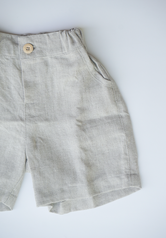 100% linen shorts