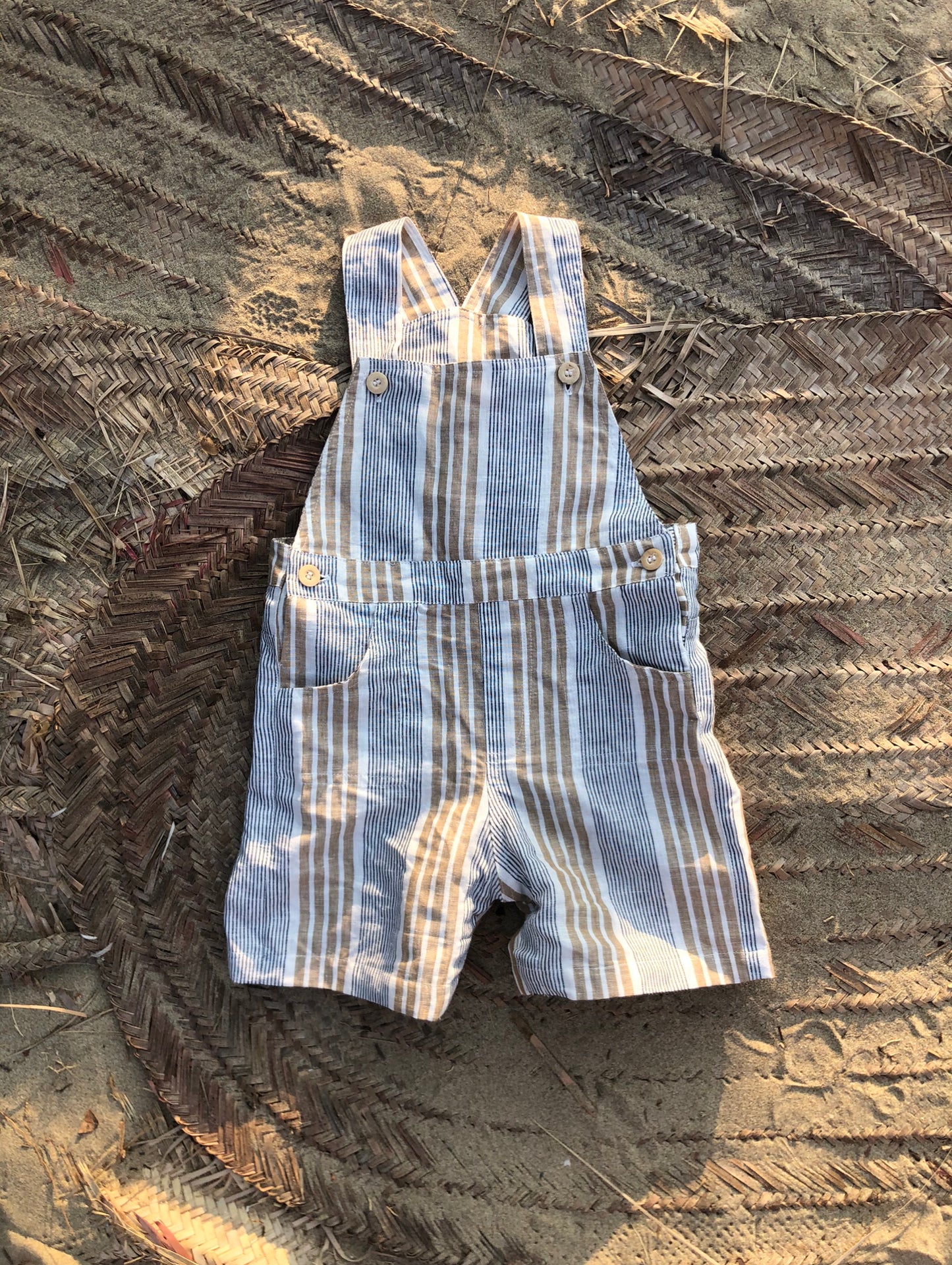 Linen stripes overall